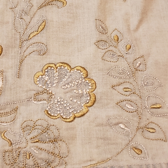 Coldwater Creek Pale Blue Jacket w/ embroidery Jacket Petite Large - Picture 15 of 15